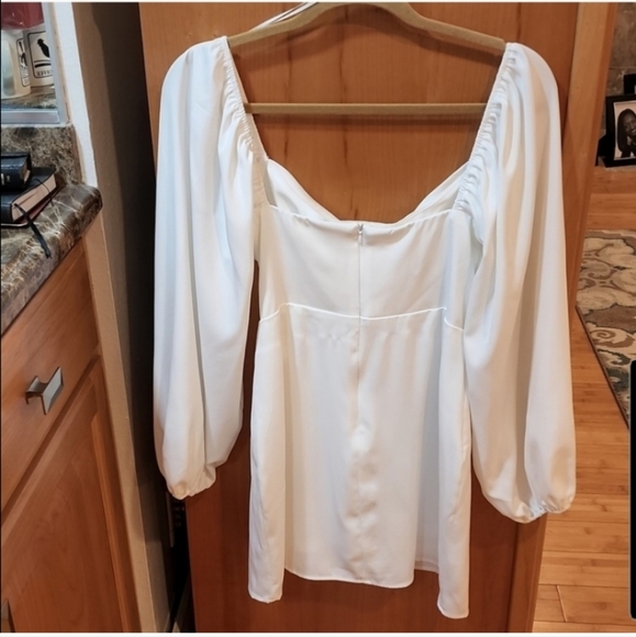 Princess Polly Lillie Long Sleeve Mini Dress White - Picture 6 of 7